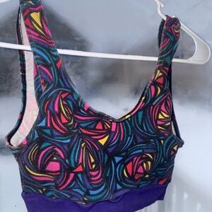 Colorful Patterned Women's Bra